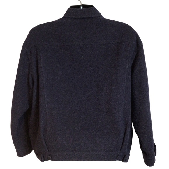 ISDA&CO Navy Wool Jacket Women's Size Medium - Picture 4 of 8